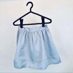 Express grey high waisted lined skirt